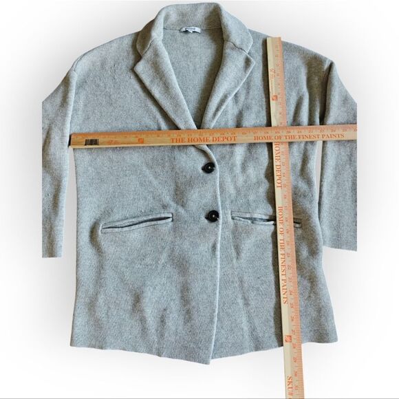 Madewell 100% Merino Wool Gray Cardigan Sweater size M - Picture 4 of 6